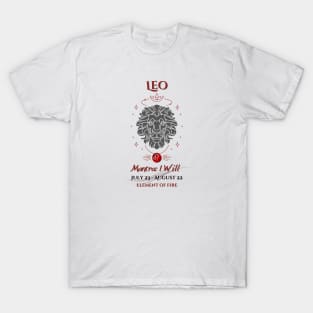 Zodiac Leo Mantra T-Shirt